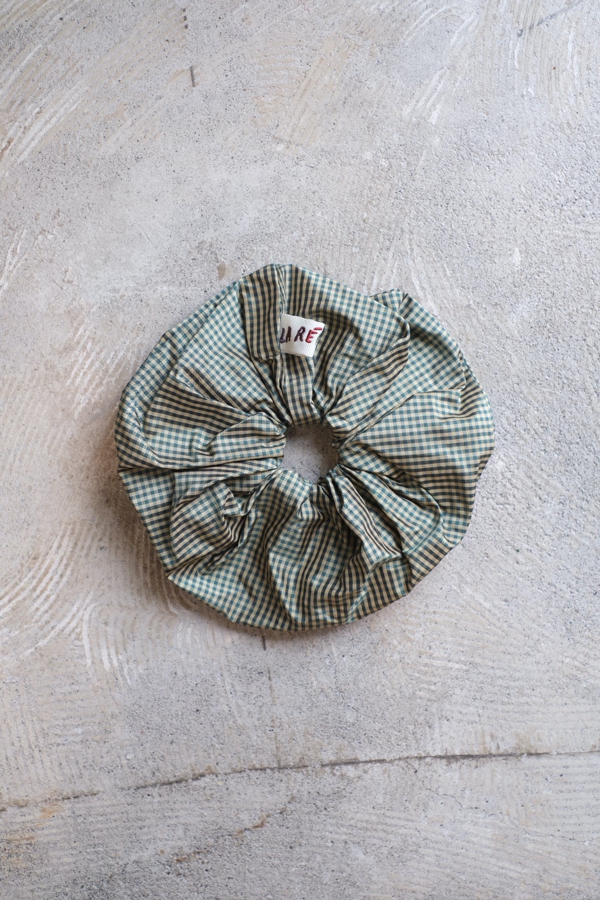 【La Réunion】Scrunchie  A/W  Green gingham check